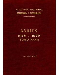 Anales tomo XXXIII 1978-1979