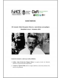 III Jornadas Walter Benjamin: resúmenes