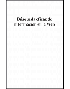 Búsqueda eficaz de información en la web